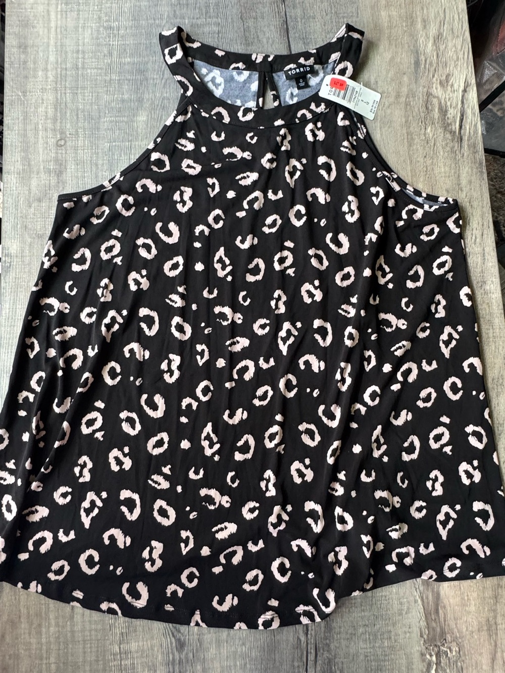 NEW torrid kitty sketchy leopard goddess tank